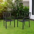 Sturdy Outdoor Chair with Carbon Steel Frame