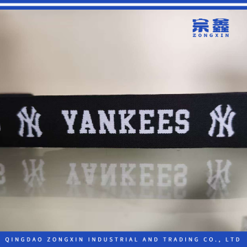 YANKEES Logolu Siyah Elastik Dokuma Askı