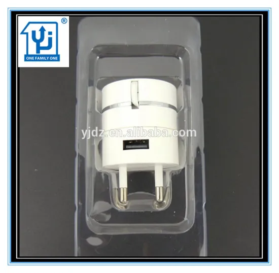 Bestest Portable Retractable Rapid Travel Home Wall Charger with USB Port for Cell Phone