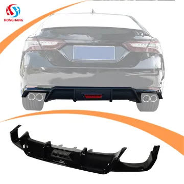Gloss Black Rear Bumper Diffuser Lip with LED Light for Toyota Camry - Sport Style Accessory for 2018-2019-2020-2022-2023 Models
