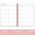 Gepersonaliseerde aangepaste A5 ongedateerd leer Daily Day Planner