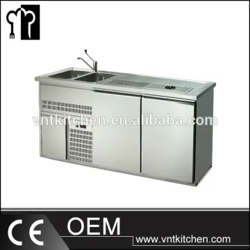 2 Door Stainless steel Commercial Undercounter Refrigerator/Chiller Refrigerator/Under Bar Refrigerator