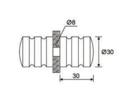 Shower Screen Door Knob