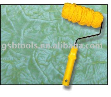 Decorative leather paint roller