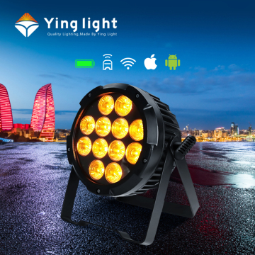 Waterproof LED Wireless Battery-Powered 12x18W PAR Light for Outdoor Use