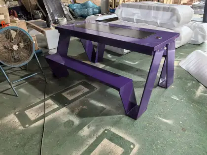 Energy Efficient Solar Bench with Charging Port