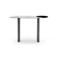 Natural Marble White And Black Console Tables