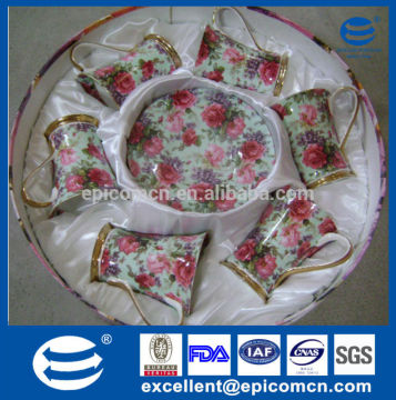 stock promotion luxury Russian gift tea set for six people