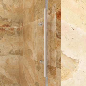 Sally Brush-Nickle 10-мм стеклянная безрамная дверь для душа.