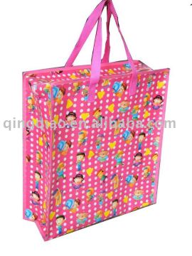 lamination non woven bag in full color print/full color printed woven polypropylene bags