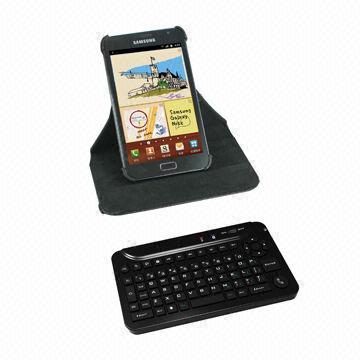 Wireless Bluetooth 3.0 Silicone Keyboard with PU Protective Case for Samsung S3/S4/Note 2