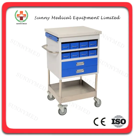 SY-R062 Hospital operation plastic Drug shopping cart at low price