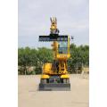 Hydraulic Wheeled Excavator Shanding Brand Mini Excavator Wheel Excavator SD90W Factory