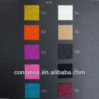 45%Extrafine Merino Wool blends 25%Cotton 30%Tencel blends yarn HEIDI