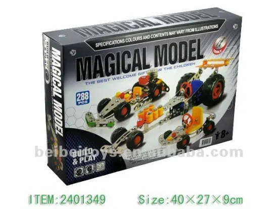 288 Pcs 3D Metal Puzzles / DIY Metal Construction Set