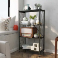 Painted Steel Collapsible Storage Rack with Wheels