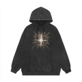 Sweat-shirt à imprimé graphique Gothic Broidered Hooded