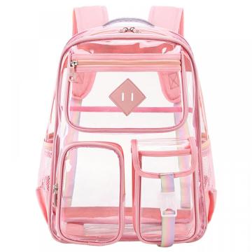 WYCY Clear Backpack Heavy Duty PVC Transparent Bag Girl