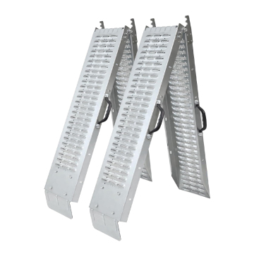 Portable Folding Metal Loading Ramps for Heavy Duty Use: ATV, Cargo Van, SUV, and Wheelchair