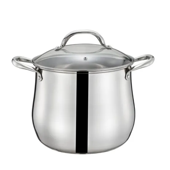 Double Ear Arc Double Layer Sauce Pot