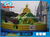 gaint top quality inflatable castle with slide and climbing wall