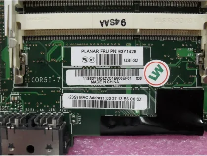 Notebook Replacement Intel Laptop Motherboards 63y1429 For Ibm T500