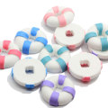 Cute Artificial Swimming Ring Resin Decoration 100Pcs Life Buoy Miniature For Diy Crafts Handmade Jewelry Ornament