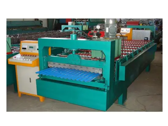 Glazed roof roller machine