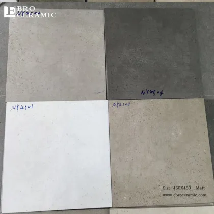 Ebro Ceramic 450x450mm Cement Look Floor Tiles