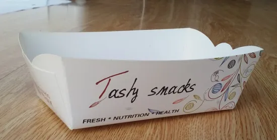 Cardboard boat tray burger tray