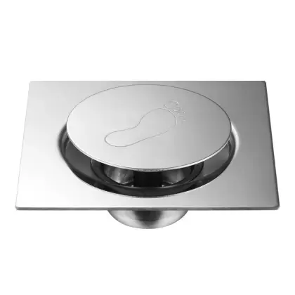 Chrome Hidden Floor Drain