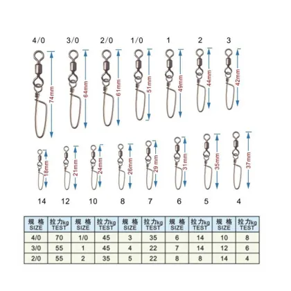 High Quality Bearing Swivel 8 Shaped Ring Enhanced Connector - Fishing Supplies