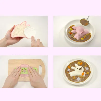 Lunch Bento Dessert Cup Kitchenware Rice Island Mold