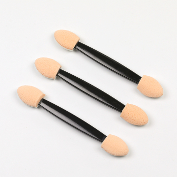 Disposable Oval Beauty Mini Tools Set - 100 Pcs Nylon Brush Dual Shadow Applicator