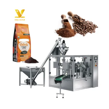 Coffee Powder Packaging Machine: Doypack Stand Up Zipper Pouch
