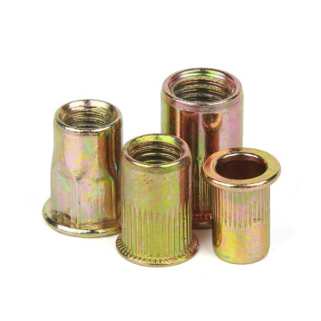 Color Zinc Plated Flat Head Round Rivnut Flange Stainless Steel Threaded Sheet Metal Rivet Nut: Types and Specifications