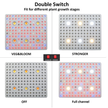 씨앗 / 꽃 / 블룸 600 와트 LED 성장 램프