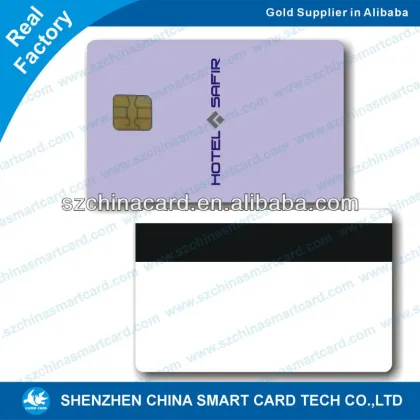 contact plastic pvc sle4442 smart chip card