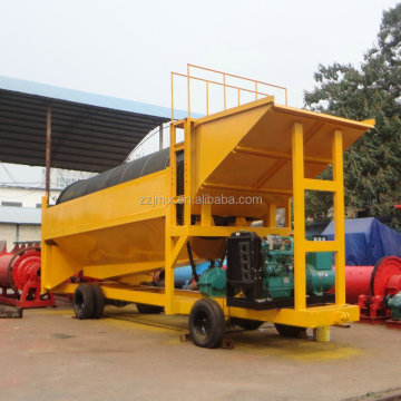 Diesel-Powered Portable Gold Washing Trommel Screen