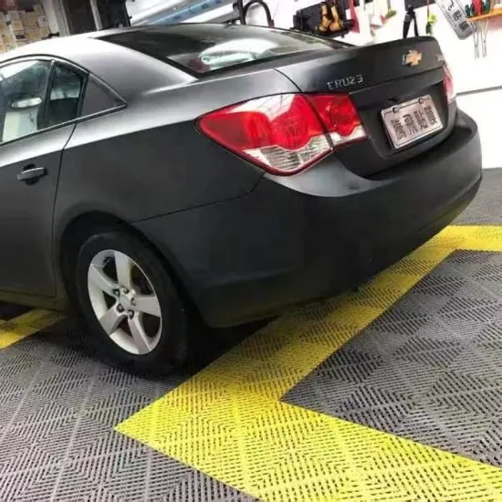 Affordable Plastic Flooring for Garages: PVC Solid Garage Floor Tiles