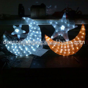 LED Decorative Christmas Crescent Moon Light