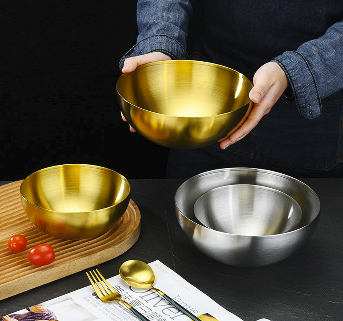 Korean Salad Bowl Stainless Steel Bowl