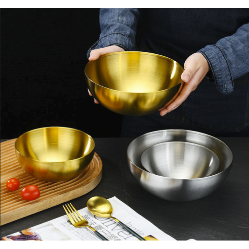 Korean salad bowl, stainless steel bowl