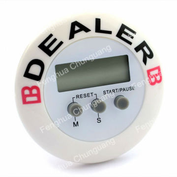 New custom acrylic Digital Poker Timer Dealer button