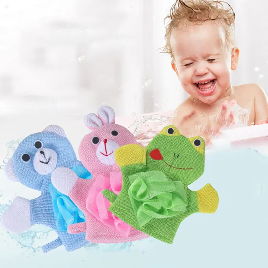 animal Soft Cotton Baby Bath Shower Brush Cute Animal Modeling Sponge Powder Rubbing Towel Ball for Baby Children