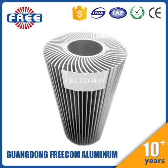 Custom round aluminum heatsink round extrusion profile for led
