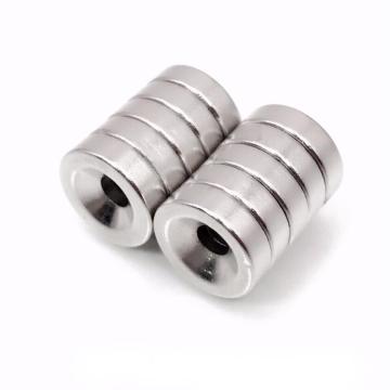 12000 Gauss Neodymium Magnet Round Disc with Holes - 1 Inch