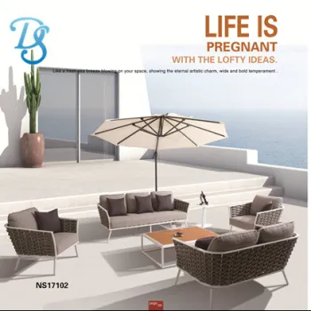 Good Quality Aluminium Outdoor Rope Furniture: New Design Patio Rope Sofa and Chair