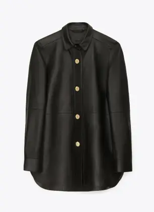 Women Slim Punk Leather Motorcycle Biker Shirt