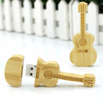 Gift Wood Guitar USB flash Drive with Case